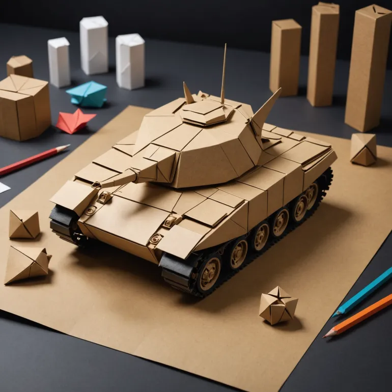 Оригами танк: складывание бумаги как уникальное хобби и творческий вызов