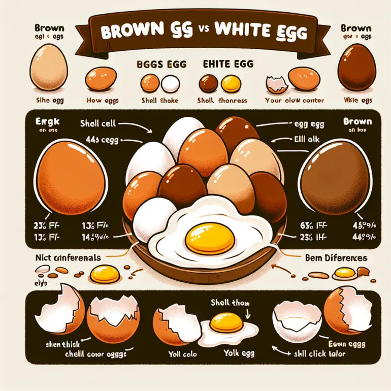 Чем отличаются белые яйца от коричневых?